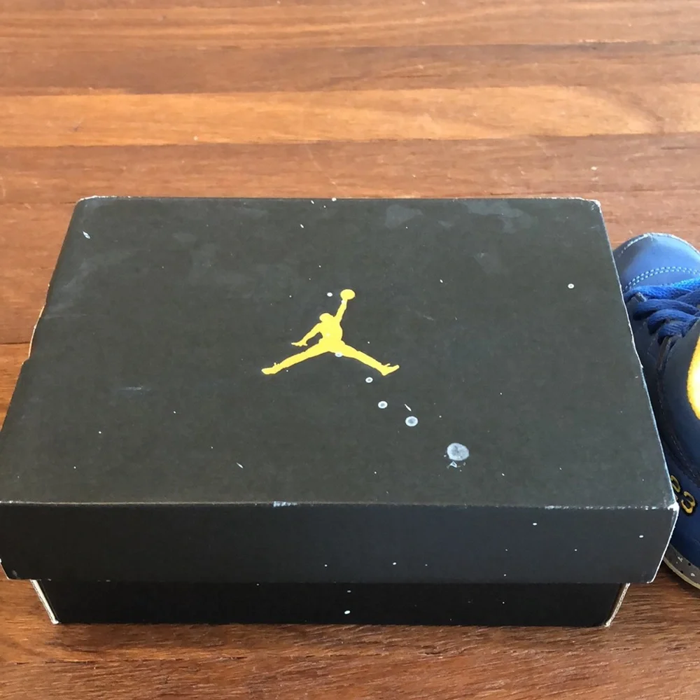 Air Jordan 5 Laney JSP TD CI3289-400 Toddler Boy’s Sneakers Size 10C Blue Yellow
